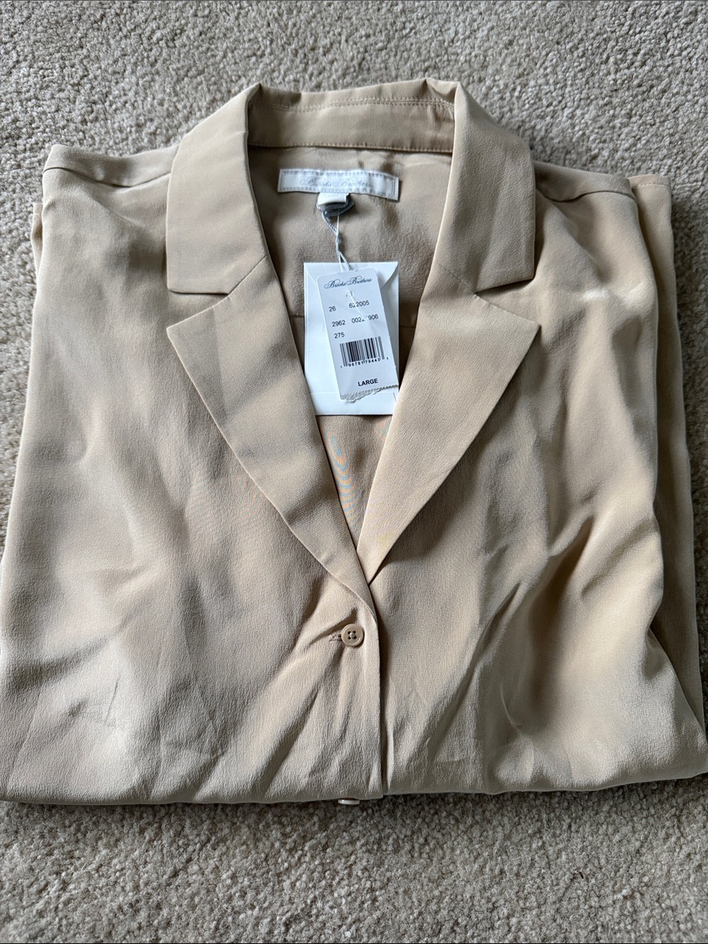 Brooks Brothers Beige Women's Silk Blouse